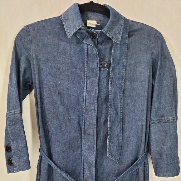 $595 Malia Mills Women's Blue Denim Jumpsuit Size 2 - Picture 4 of 14